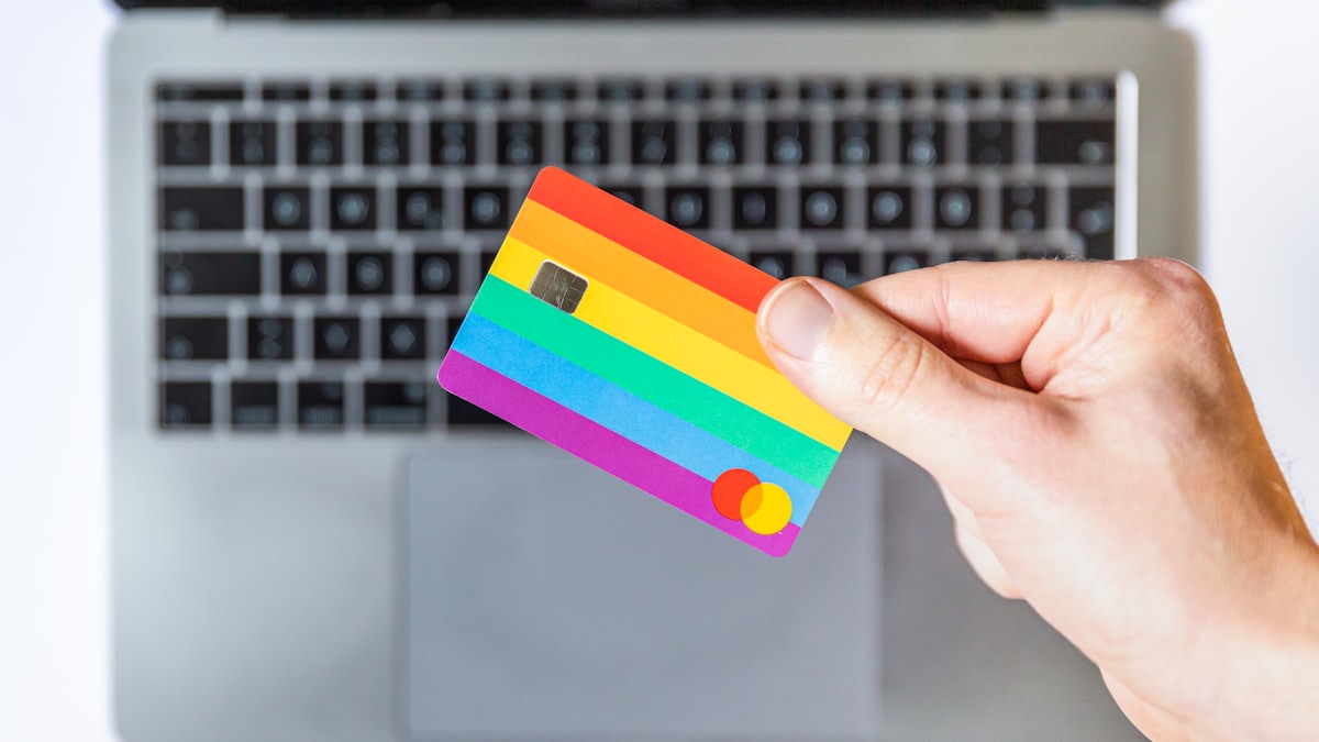 Payment cards in hand